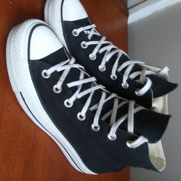 Chuck Taylor AllStar Converse Lift Platform Canvas Sneakers Shoes sz Wm US8 UK 6 - Picture 5 of 15